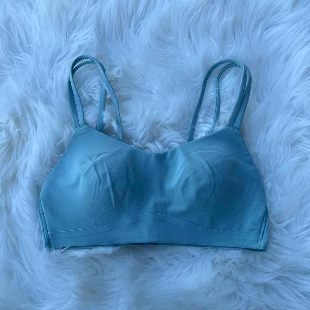 lululemon athletica light teal cloud sports bra